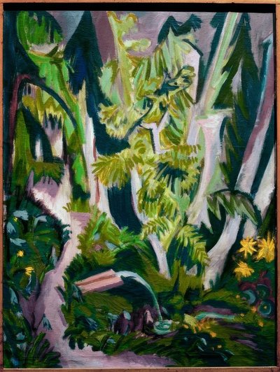 Forest Interior by Ernst Ludwig Kirchner
